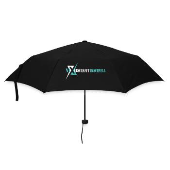 Lustiger Spruch Spaß Gelassenheit NIX GESCHAFFT - Regenschirm (klein) - Schwarz - Vorne