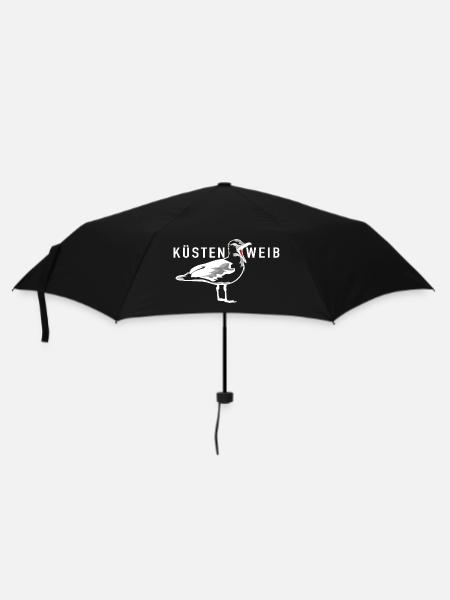 Küstenweib - Regenschirm (klein) - Schwarz