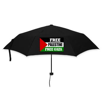 Free palestine free gaza - Umbrella (small) - black - Front