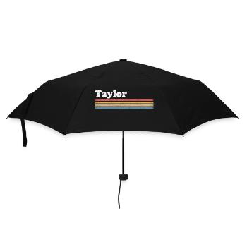 Taylor Nom personnalisé anniversaire Noël - Parapluie standard - noir - Devant