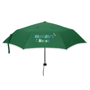 Night shift nurse - Umbrella (small) - bottlegreen - Front