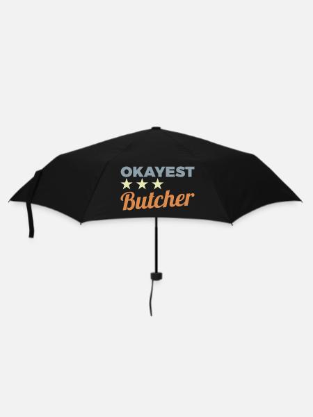 Durchschnittlicher Metzger - Regenschirm (klein) - Schwarz