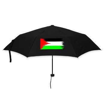 Palestine Flag - Regenschirm (klein) - Schwarz - Vorne