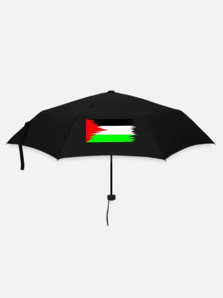 Palestine Flag - Regenschirm (klein) - Schwarz