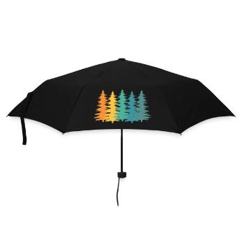 Forest Ranger Retro Gift - Umbrella (small) - black - Front