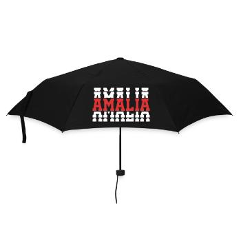 Amalia t-shirt t-shirt gift idea stacked text - Umbrella (small) - black - Front