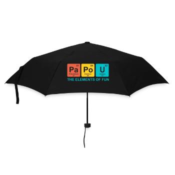 papou elements science cadeau papa drole - Parapluie standard - noir - Devant