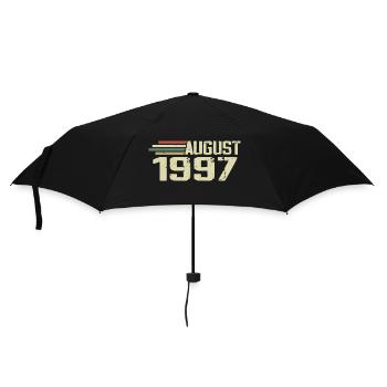 Né Août 1997 Jubilé Août 1997 Millésime - Parapluie standard - noir - Devant