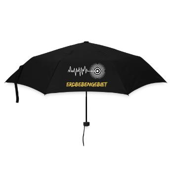 Erdbebengebiet Bewusstsein - Regenschirm (klein) - Schwarz - Vorne