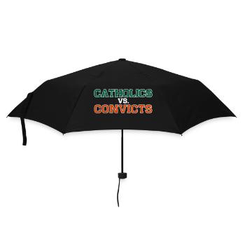 Catholics Vs. Convicts Vintage 1988 Football Gift - Umbrella (small) - black - Front