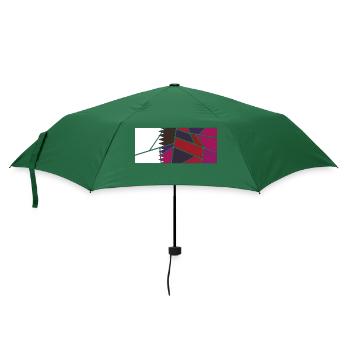 Katar als Katar - Regenschirm (klein) - Flaschengrün - Vorne