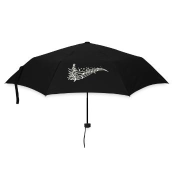 Christmas Sheet Music - Umbrella (small) - black - Front