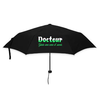 Arzt, Arzt, Krankenschwester, Gesundheit und weißer Kittel - Regenschirm (klein) - Schwarz - Vorne