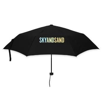Sky And Sand - Regenschirm (klein) - Schwarz - Vorne