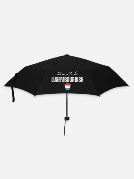 Flagge von Luxemburg, Luxemburger Stolz - Regenschirm (klein) - Schwarz