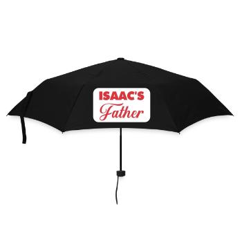 Feierliches Design für Isaacs Vater - Regenschirm (klein) - Schwarz - Vorne