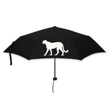 Gepard Tier  - Regenschirm (klein) - Schwarz - Vorne