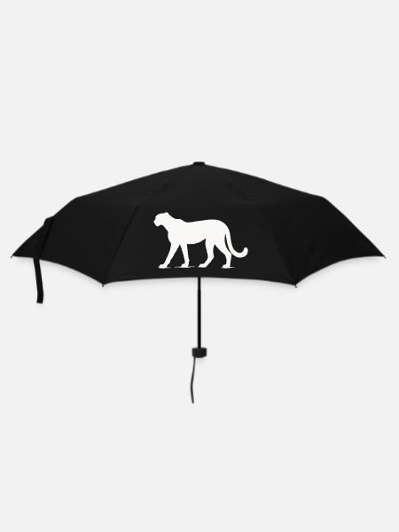 Gepard Tier  - Regenschirm (klein) - Schwarz