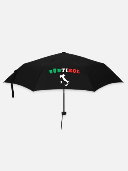 Südtirol - Regenschirm (klein) - Schwarz