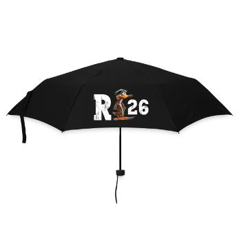 Pension 2026 Duck Pensioner Retired Funny - Umbrella (small) - black - Front