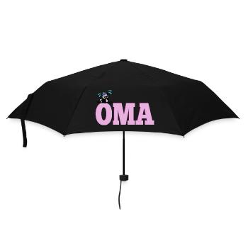 Skier Winter Sports OMA - Umbrella (small) - black - Front