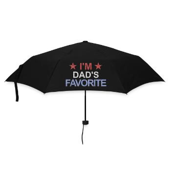 Enfant préféré Je suis le préféré de papa Le chéri de papa Le chéri de papa - Parapluie standard - noir - Devant
