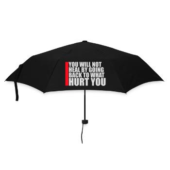 You Will Not Heal Healing Pain Let Go New - Umbrella (small) - black - Front