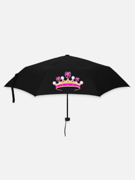 Du bist die Prinzessin! - Regenschirm (klein) - Schwarz