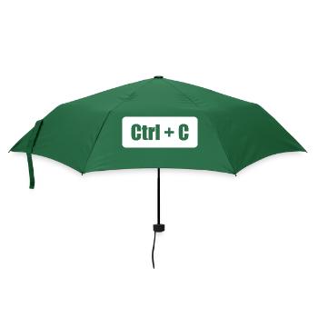 Ctrl C Ctrl V Vater Sohn Eltern Kind Partnerlook - Regenschirm (klein) - Flaschengrün - Vorne