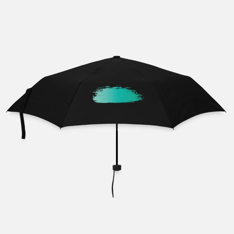 Farbe Klecks Spritzer Maler Geschenk bunt Strich - Regenschirm (klein) - Schwarz