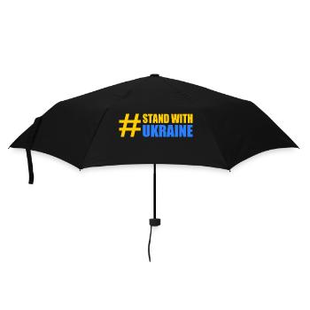 stand with ukraine - Regenschirm (klein) - Schwarz - Vorne