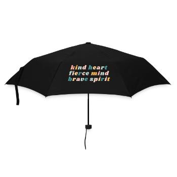 Gentil Cœur féroce courageux - Christian - Parapluie standard - noir - Devant