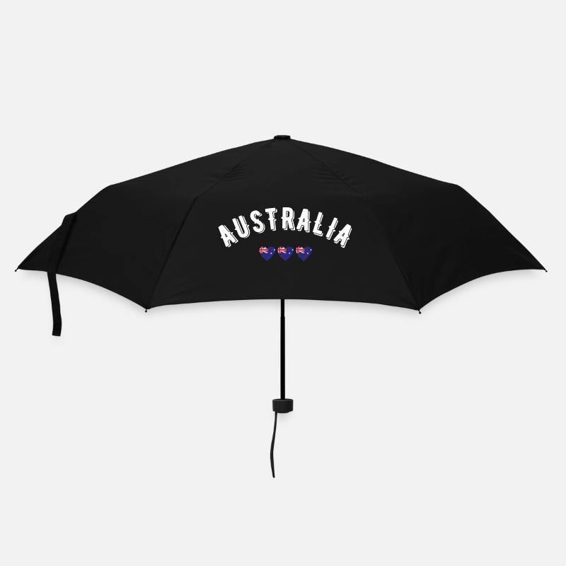 Australien - Regenschirm (klein) - Schwarz