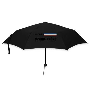 super grand-frère - t-shirt assorti - Parapluie standard - noir - Devant