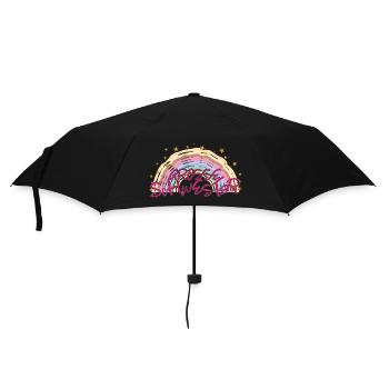 Grosse Schwester Familie Geburt - Regenschirm (klein) - Schwarz - Vorne