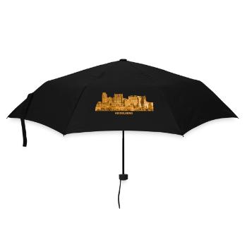 Ruines du château de Heidelberg Bade-Wurtemberg - Parapluie standard - noir - Devant