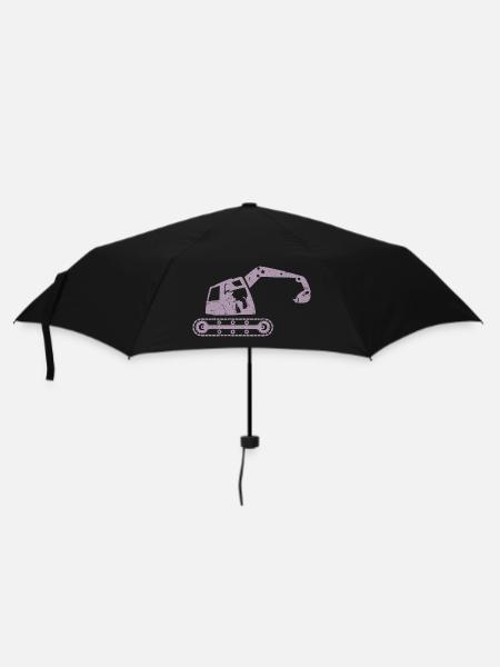 Bagger Baggerfahrer Baugeräteführer – - Regenschirm (klein) - Schwarz