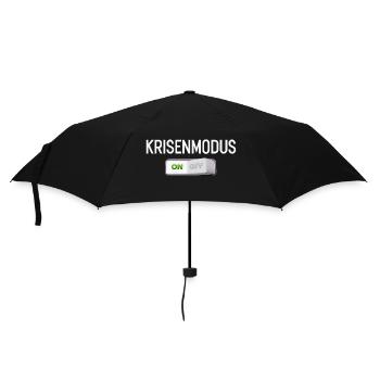 Das Wort des Jahres Krisenmodus an und aus - Regenschirm (klein) - Schwarz - Vorne