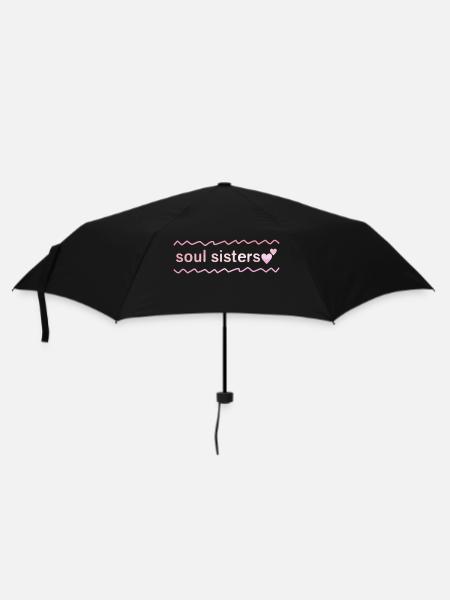 Besties - Soul Sisters - Umbrella (small) - black