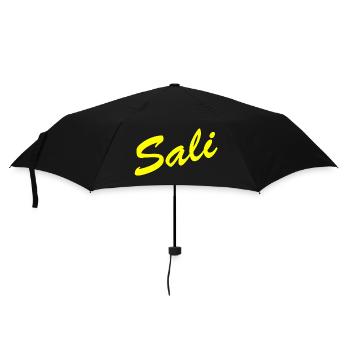 Sali zäme! - Regenschirm (klein) - Schwarz - Vorne