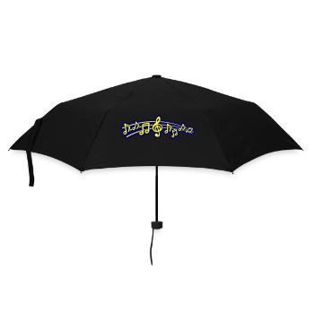 Notes de musique Symbole Musique - Parapluie standard - noir - Devant