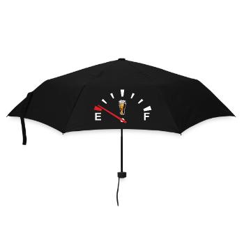 Beer speedometer beer display beer is empty - Umbrella (small) - black - Front