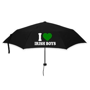 I love irish boys - Umbrella (small) - black - Front
