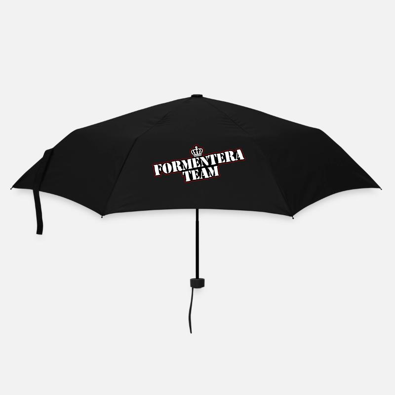 Formentera Team - Regenschirm (klein) - Schwarz