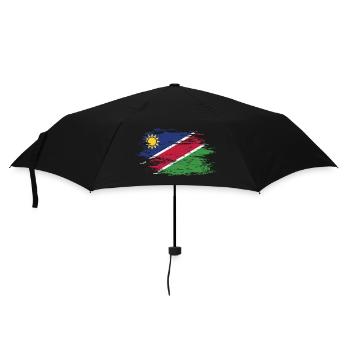 Namibia flag used - Umbrella (small) - black - Front