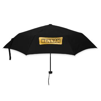 Prénom Hennah - Parapluie standard - noir - Devant