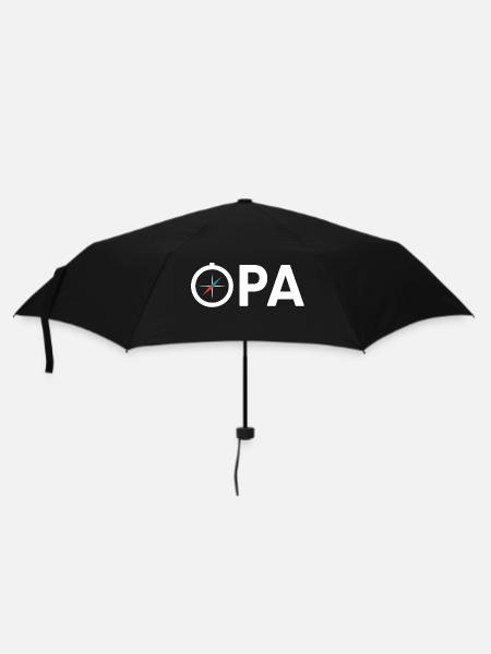 Opa Großvater Kompass Expedition Geschenkidee - Regenschirm (klein) - Schwarz