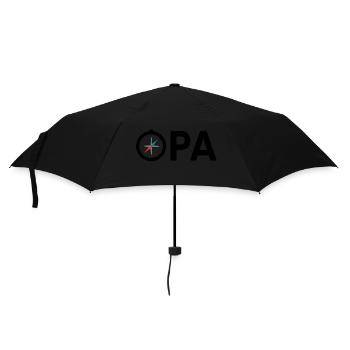 Opa Großvater Kompass Expedition Geschenkidee - Regenschirm (klein) - Schwarz - Vorne