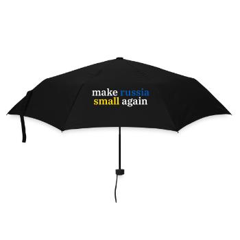make russia small again - Regenschirm (klein) - Schwarz - Vorne