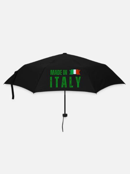 Made in Italy, italienischer Stolz - Regenschirm (klein) - Schwarz